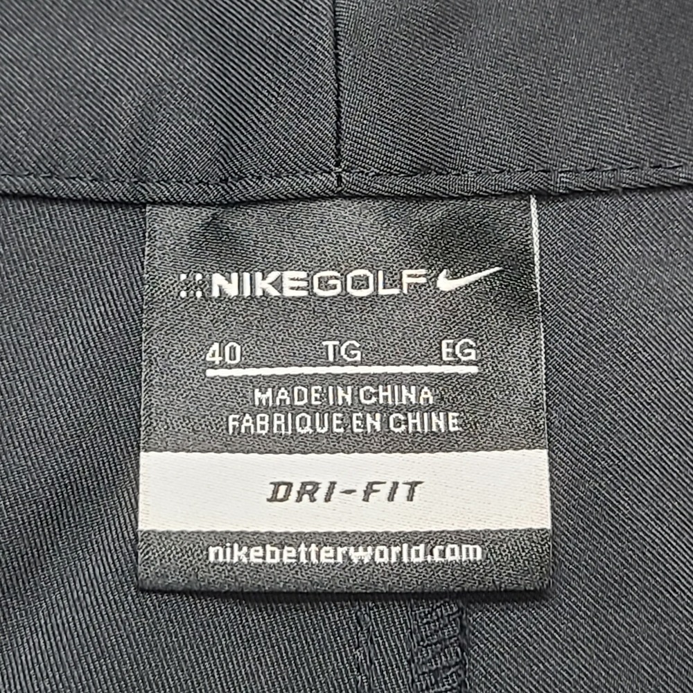Nike Golf Shorts Mens 40 Black Excellent Dri-FIT Flat Front Stretch Performance - Picture 4 of 8